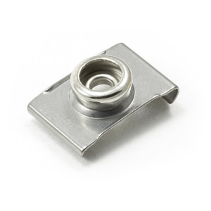 Thumbnail Image for DOT Durable Windshield Clip 93-XX-10388-2A 3/4" Nickel Plated Brass / Stainless Steel Clip 1000-pk
