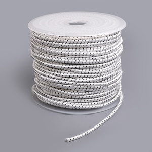 Thumbnail Image for Synthetic Shock Cord With Polyester Jacket 1/4" x 300' White (ED)