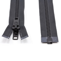 Thumbnail Image for YKK VISLON #10 Separating Zipper Automatic Lock Short Double Pull Metal Slider 68