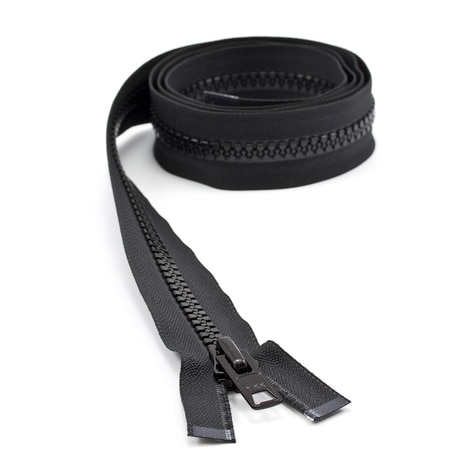 Image for YKK VISLON #10 Separating Zipper Automatic Lock Short Single Pull Metal Slider 54