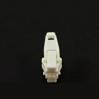 Thumbnail Image for YKK VISLON #5 Plastic Sliders #5VSTW Non-Locking Short Double Pull Tab White (CUS) 1
