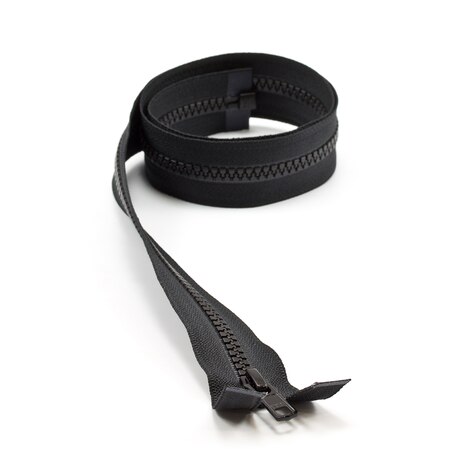Image for YKK VISLON #5 Separating Zipper Automatic Lock Short Single Pull Metal Slider 30