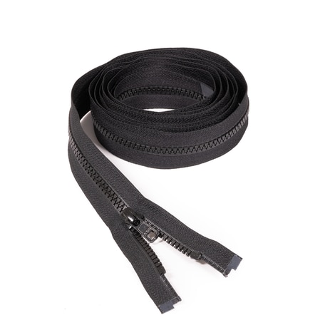 Image for YKK VISLON #5 Separating Zipper Automatic Lock Short Single Pull Metal Slider 96