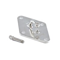 Thumbnail Image for Polyfab Pro Diamond Wall Plate with 100mm Shackle Eye #SS-WPD-180 180x110mm  (DISC) 4