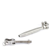 Thumbnail Image for Polyfab Pro Closed-Body Turnbuckle with Swivel Toggle Ends #SS-TBST-12 12mm (1/2