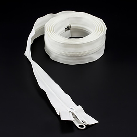 Image for YKK ZIPLON #10 Separating Coil Zipper Non-Locking Double Pull Metal Slider 84
