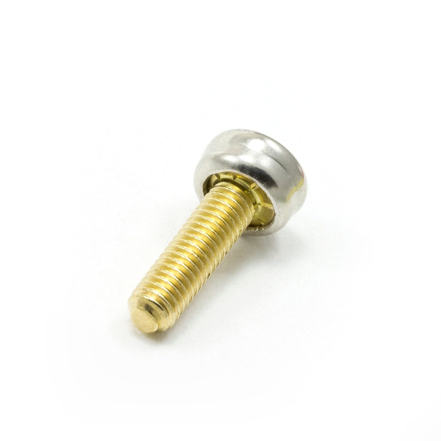 DOT Durable Screw Stud 93-XB-107087-1A 5/8 Nickel Plated Brass / #10 Brass  Screw 100-pk