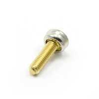 Thumbnail Image for DOT Durable Screw Stud 93-XB-107087-1A 5/8" Nickel Plated Brass / #10 Brass Screw 100-pk