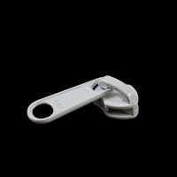 Thumbnail Image for YKK® ZIPLON® Metal Sliders #8CFDFL Non-Locking Long Single Pull Tab White 3