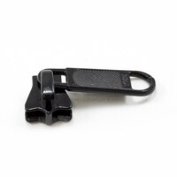 Thumbnail Image for YKK® VISLON® #5 Metal Sliders #5VSDFL Non-Locking Long Single Pull Tab Black 1