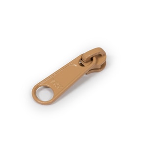 Thumbnail Image for YKK Ziplon Zipper Metal Slider #4.5CF Non-Locking Single Pull Long Tab Tan
