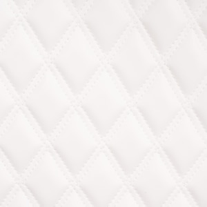 Thumbnail Image for Sunbrella Horizon Capriccio Diamond Quilted 50" x 52"  Panel - White 2x3 Vertical Double Diamond