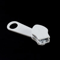 Thumbnail Image for YKK® ZIPLON® Metal Sliders #10CFDFL Non-Locking Long Single Pull Tab White 3