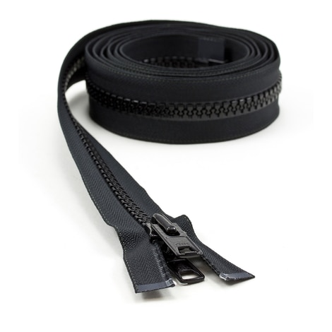 Image for YKK® VISLON® #10 Separating Zipper Automatic Lock Short Double Pull Metal Slider #VFUVOL-107 DX E 80
