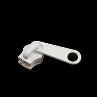 Thumbnail Image for YKK® ZIPLON® Metal Sliders #10CFDFL Non-Locking Long Single Pull Tab Powder Coated White 1