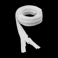Thumbnail Image for YKK VISLON #10 Separating Zipper Automatic Lock Short Single Pull Plastic Slider 84" White