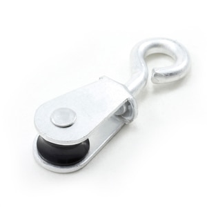 Thumbnail Image for Pulley Aluminum Single Swivel Eye Plastic Sheave #60  1/8" Rope