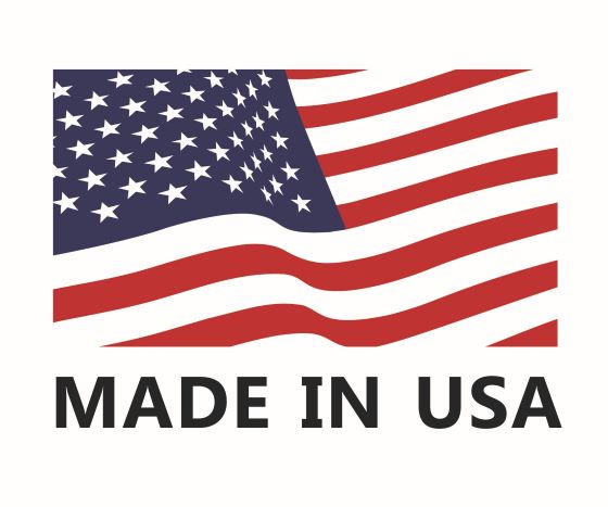American flag with the text 'Made in USA'