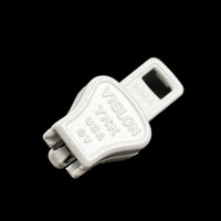 Thumbnail Image for YKK® VISLON® #8 Metal Sliders #8VFDA AutoLok Single Pull White 2