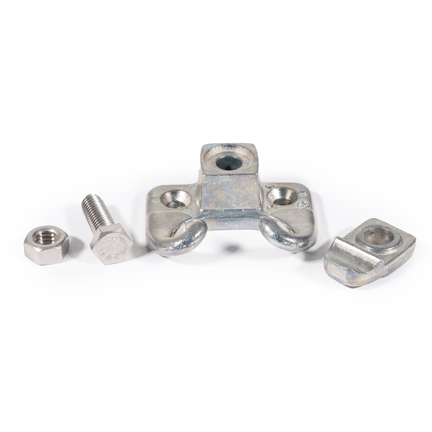 Head Rod Clamp with Stainless Steel Fasteners for Wood #4 Zinc Die