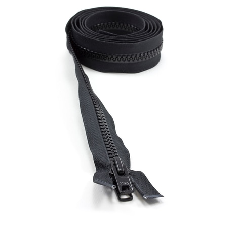 Image for YKK VISLON #10 Separating Zipper Automatic Lock Short Double Pull Metal Slider 72