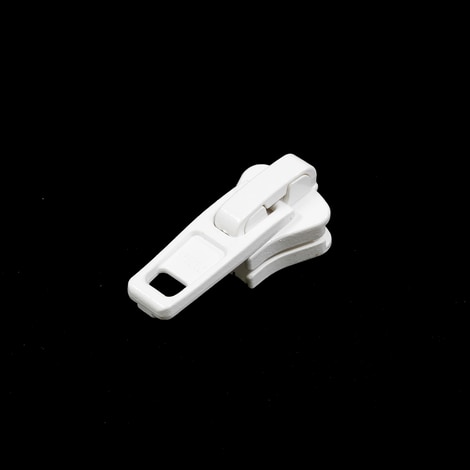 Image for YKK Vislon #10 Plastic Slider 10VF Automatic Lock Single Pull White
