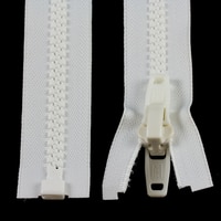 Thumbnail Image for YKK VISLON #10 Separating Zipper Automatic Lock Double Pull Plastic Slider 40
