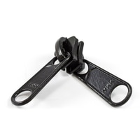Thumbnail Image for YKK® VISLON® #10 Metal Sliders #10VFDWL Non-Locking Long Double Pull Tab Black 3