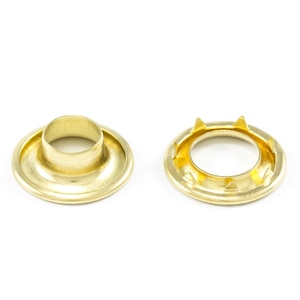 Thumbnail Image for DOT Rolled Rim Grommet with Spur Washer #3 Brass 15/32" 1-gr