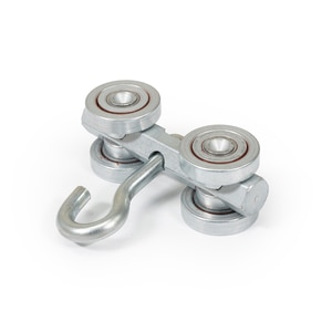 Thumbnail Image for Duratrack Trolley Four-Wheel Steel Wheels 1" Hook #16ST1