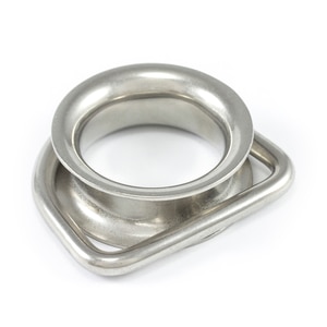 Thumbnail Image for SolaMesh Dee Ring Thimble Stainless Steel Type 316 6mm x 50mm (1/4" x 2")