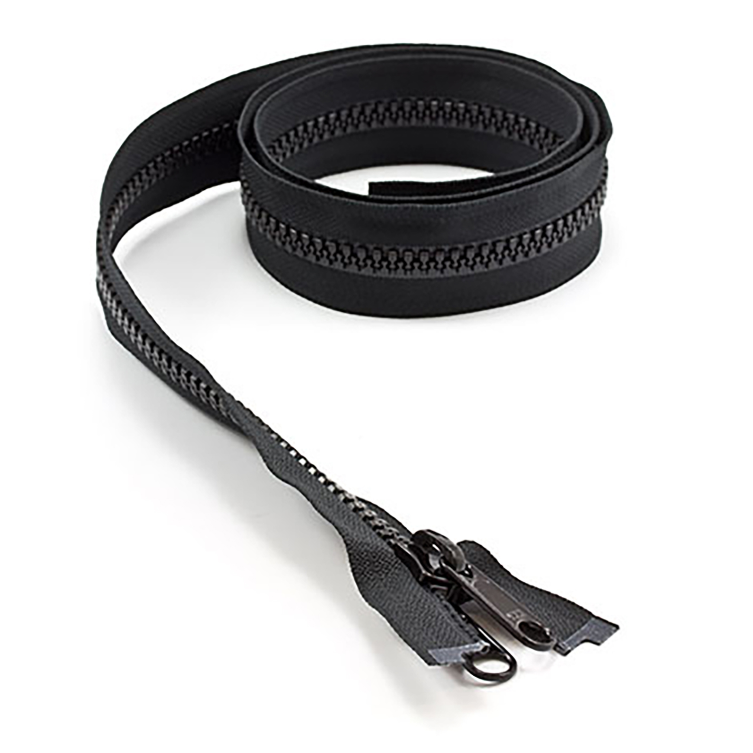 YKK VISLON #8 Separating Zipper Non-Locking Double Pull Metal