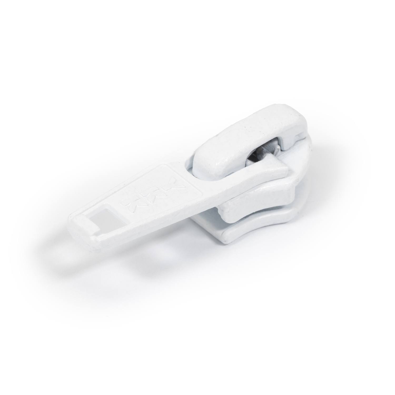 YKK ZIPLON Metal Sliders #5CNDA5 AutoLok Single Pull Tab White