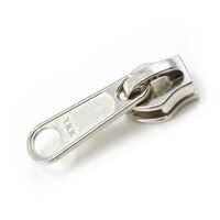 Thumbnail Image for YKK® ZIPLON® Metal Sliders #10CFDFL Non-Locking Long Single Pull Tab Nickel Plated 0