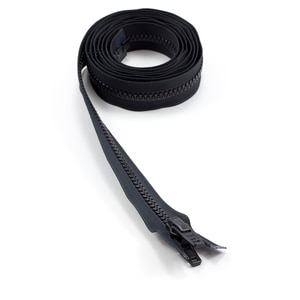 Thumbnail Image for YKK VISLON #10 Separating Zipper Automatic Lock Double Pull Plastic Slider 96" Black