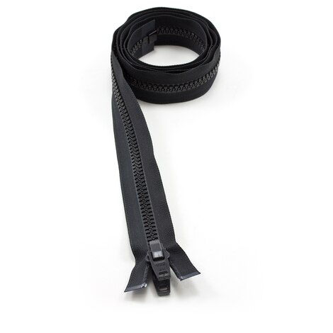 Image for YKK® VISLON® #10 Separating Zipper Automatic Lock Double Pull Plastic Slider #VFUVOL107TX 60