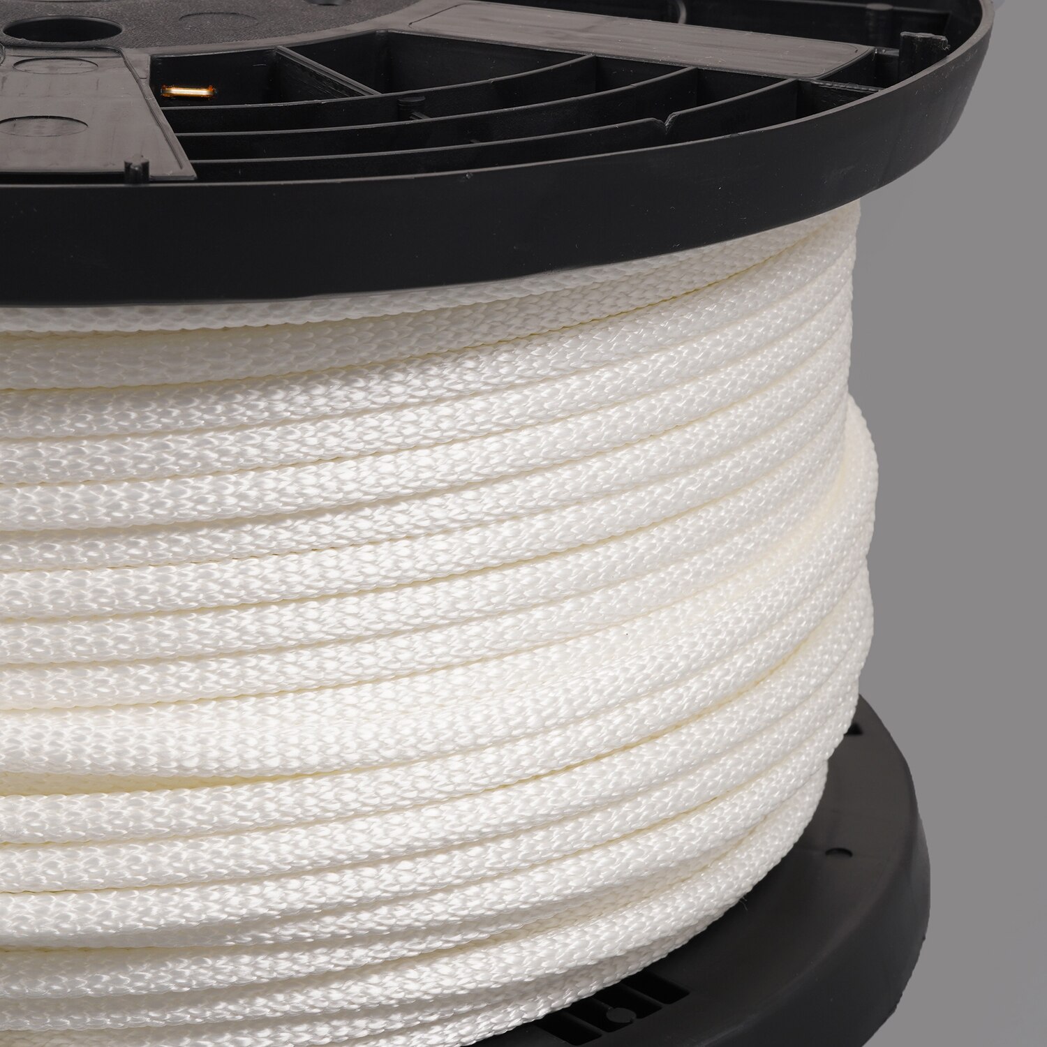 White Polyester 1/4 Cord Medium/Low Stretch - 1000 Ft. - QC Supply