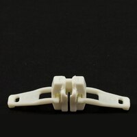 Thumbnail Image for YKK VISLON #5 Plastic Sliders #5VSTW Non-Locking Short Double Pull Tab White (CUS) 3