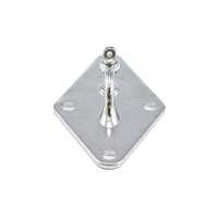Thumbnail Image for Polyfab Pro Diamond Wall Plate with 100mm Shackle Eye #SS-WPD-180 180x110mm  (DISC) 2