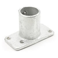 Thumbnail Image for Post Socket Slip-Fit Adjustable for Wood #2 1-1/4" OD Tubing or 1" Pipe with Stainless Steel Screw