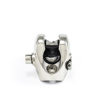 Thumbnail Image for Deck Hinge Concave Base Socket with D-Ring Starboard #F13-1095S Stainless Steel Type 316 (SPO) (ALT) 1