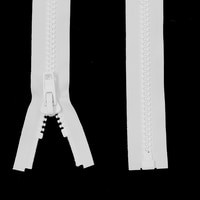 Thumbnail Image for YKK Vislon #10 Separating Zipper Automatic Lock Short Single Pull Plastic Slider #VFUVOL-106 EW 11/16 Boat Top UV 84