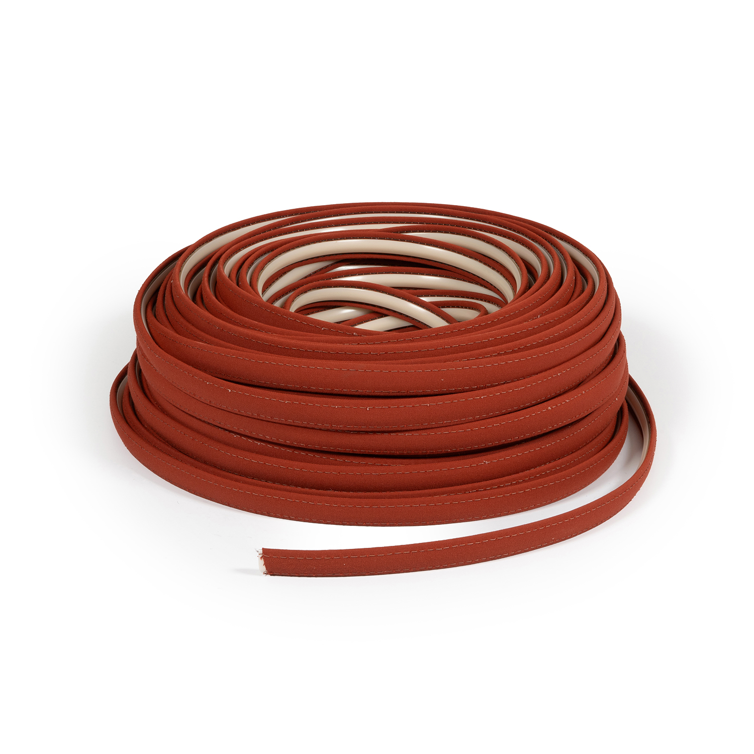 Steel Stitch Sunbrella Covered ZipStrip #6022 Terracotta 160