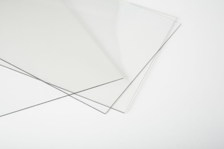 Pile of acrylic glass sheets