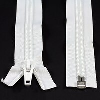 Thumbnail Image for YKK ZIPLON #10 Separating Coil  Zipper Automatic Lock Single Pull Metal Slider #CFOR-106 DA E 108