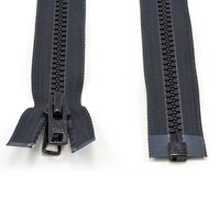 Thumbnail Image for YKK VISLON #10 Separating Zipper Automatic Lock Short Double Pull Metal Slider 108