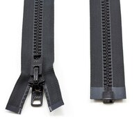 Thumbnail Image for YKK VISLON #10 Separating Zipper Automatic Lock Short Double Pull Metal Slider 54