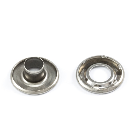 Image for DOT Rolled Rim Self-Piercing Grommet with Spur Washer #1 Stainless Steel 5/16
