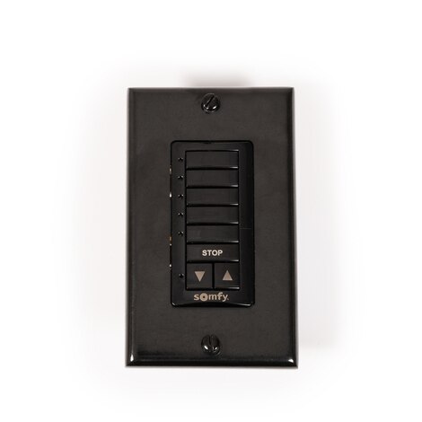 Image for Somfy Switch Wall DecoFlex 5-Channel Wirefree RTS #1810830 Black