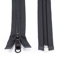 Thumbnail Image for YKK ZIPLON #10 Separating Coil Zipper Non-Locking Double Pull Metal Slider 60